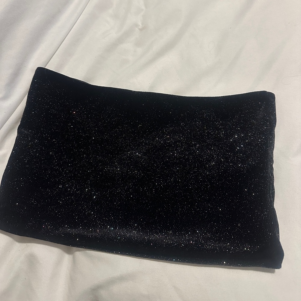 Topshop Black Tubetop - Sparkly